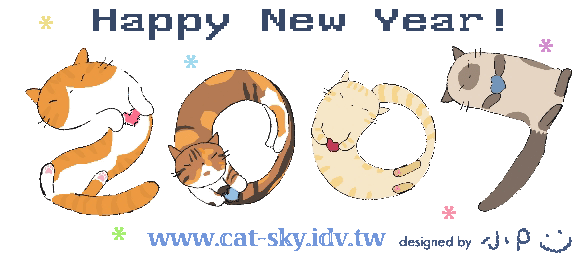 happy new year! 每天都是貓貓貓~