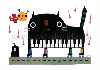 鋼琴貓